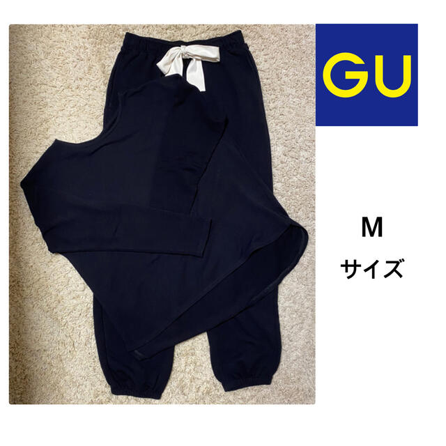 GU(ジーユー)のジーユー  GU  ウエストリボン スウェット  パジャマ レディースのルームウェア/パジャマ(ルームウェア)の商品写真