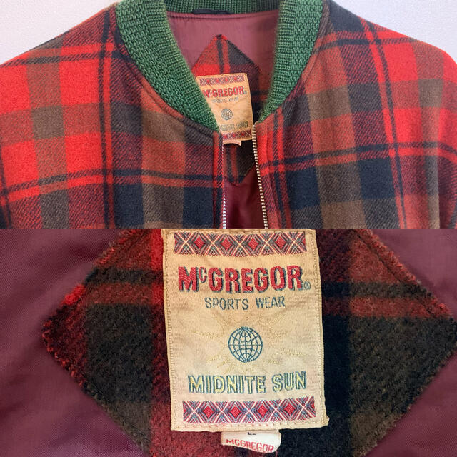 McGREGOR(マックレガー)のMcGREGOR VINTAGE 70s MIDNITESUN チェックブルゾン メンズのジャケット/アウター(ブルゾン)の商品写真