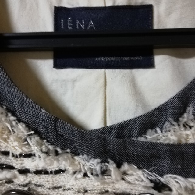 IENA(イエナ)のイエナノーカラーダブルラメツイードジャケット レディースのジャケット/アウター(ノーカラージャケット)の商品写真