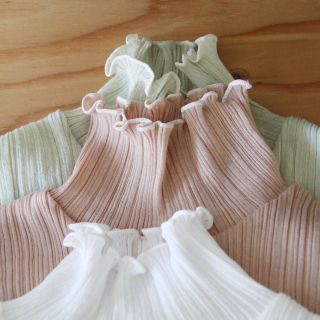 フィーニー(PHEENY)の【PHEENY】Cotton nylon rib frill high neck(カットソー(長袖/七分))