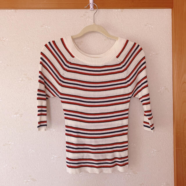 CLEF DE SOL(クレドソル)のマルチボーダー ニット レディースのトップス(ニット/セーター)の商品写真