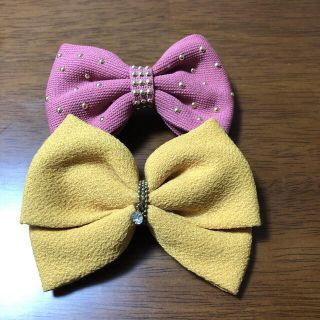 リボン　バレッタ　2コセット(バレッタ/ヘアクリップ)