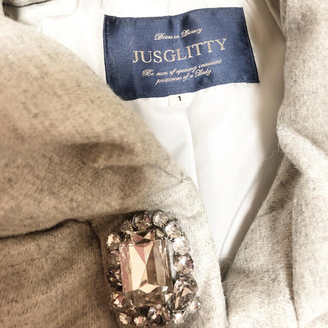 JUSGLITTY(ジャスグリッティー)のジャスグリッティ   ダウンコート レディースのジャケット/アウター(ダウンコート)の商品写真