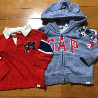 ベビーギャップ(babyGAP)のbaby GAPミッキー長袖セット☆(シャツ/カットソー)