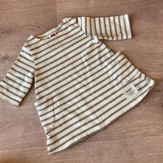 シップスキッズ(SHIPS KIDS)のSHIPS KIDS ボーダー　ワンピース  80(ワンピース)