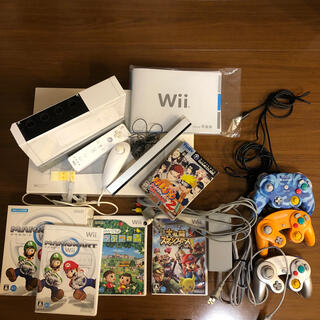 Wii 本体 ゲームキューブコントローラー ソフト4点セット