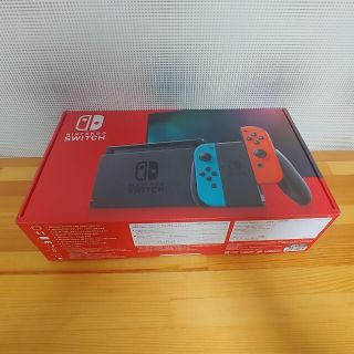 ニンテンドースイッチ(Nintendo Switch)の新品未開封 Switch 任天堂スイッチ 本体 ネオンブルー ニンテンドウ(家庭用ゲーム機本体)