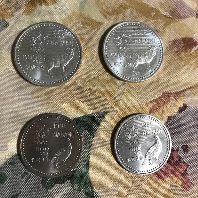 5,000円銀貨 2枚 記念硬貨 長野五輪