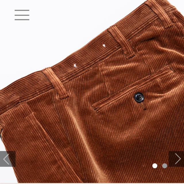 COMOLI(コモリ)のcantate Corduroy One-tuckTrousers HERMES メンズのパンツ(スラックス)の商品写真