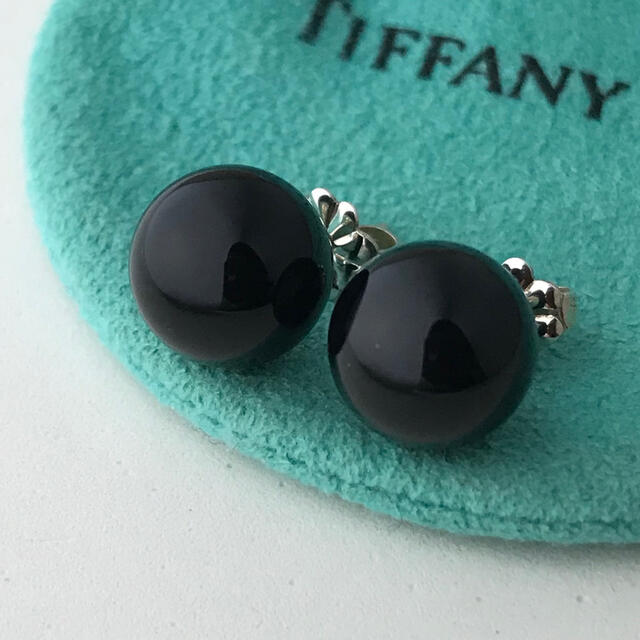 Tiffany & Co.(ティファニー)のTiffany オニキスビーズピアス　希少 レディースのアクセサリー(ピアス)の商品写真