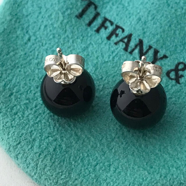 Tiffany & Co.(ティファニー)のTiffany オニキスビーズピアス　希少 レディースのアクセサリー(ピアス)の商品写真