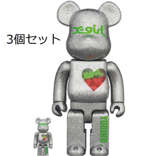 メディコムトイ(MEDICOM TOY)の3個セット] X-girl YURINO 100% 400% be@rbrick(その他)