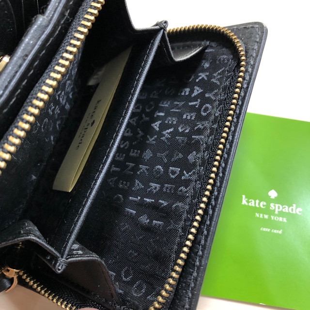 kate spade new york(ケイトスペードニューヨーク)の【さちこ様✨専用】ケイトスペード♠︎折りたたみ財布（ブラック） レディースのファッション小物(財布)の商品写真
