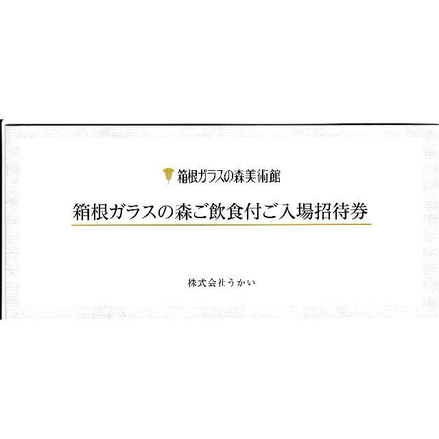 【送料無料】箱根ガラスの森美術館お食事付き入館券5枚 2022年2月末まで