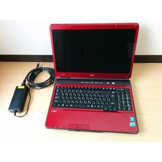 【中古品】NECノートパソコン 貴重な赤色 美品 高性能 Corei5