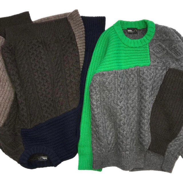 kolor - kolor 19aw パルコ限定　ドッキングセーター