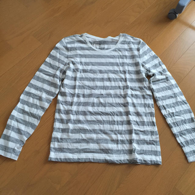 MUJI (無印良品)(ムジルシリョウヒン)のボーダーTシャツ レディースのトップス(Tシャツ(長袖/七分))の商品写真