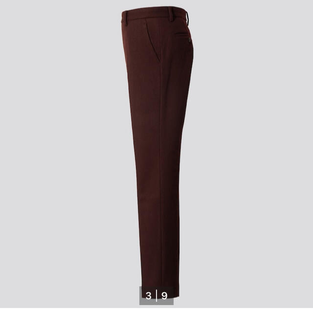 送料無料お得 UNIQLO ウールブレンドスリムパンツ フランネルの通販 by