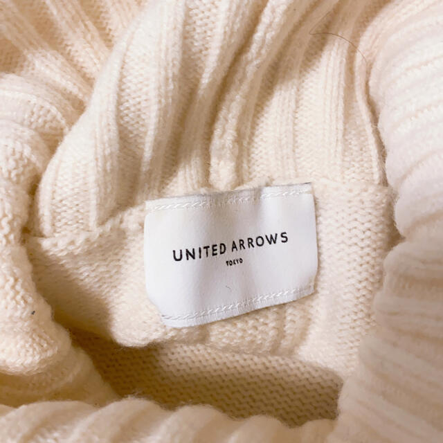 UNITED ARROWS  UWSC バイアス タートルネック ニット