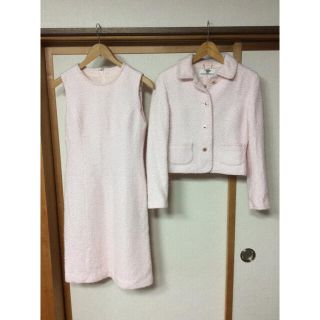 クレージュ(Courreges)のレディース スーツ ワンピース  courreges クレージュ  ピンク 9号(スーツ)