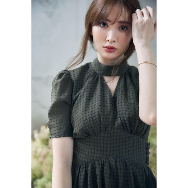 Striped Midi Dress Her lip to ワンピース Mサイズ