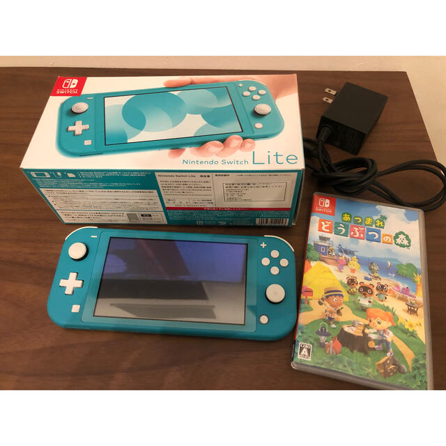 任天堂Switchライトターコイズ＆あつまれどうぶつの森 set