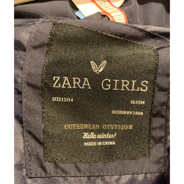 ZARA KIDS(ザラキッズ)のzara kids ダウンコート キッズ/ベビー/マタニティのキッズ服女の子用(90cm~)(ジャケット/上着)の商品写真