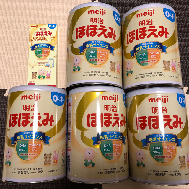 明治 - 明治ほほえみ 800g×5缶+らくらくキューブ×2本の通販 by カズ's