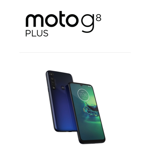 【新品未開封】モトローラ moto g8 plus コズミックブルースマートフォン/携帯電話