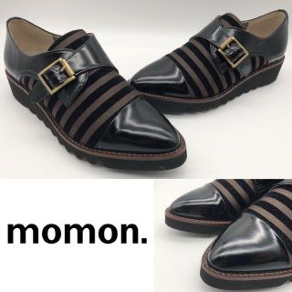 モードエジャコモ(Mode et Jacomo)のmomon. モモン バイカラー ドレスシューズ ローファー 未使用(ローファー/革靴)