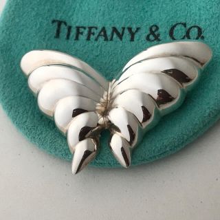 ティファニー(Tiffany & Co.)のTiffany シルバー バタフライブローチ(コサージュ/ブローチ)