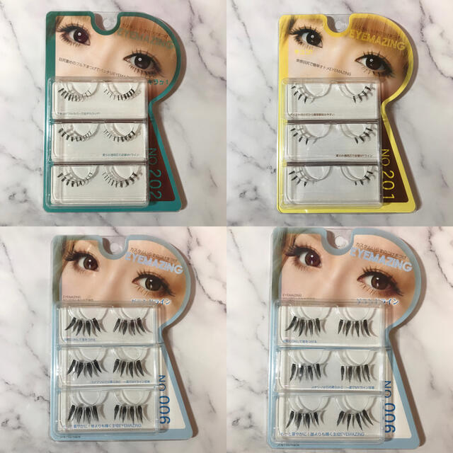 EYEMAZING つけまつげ まとめ売り 4個セット♡ コスメ/美容のベースメイク/化粧品(つけまつげ)の商品写真