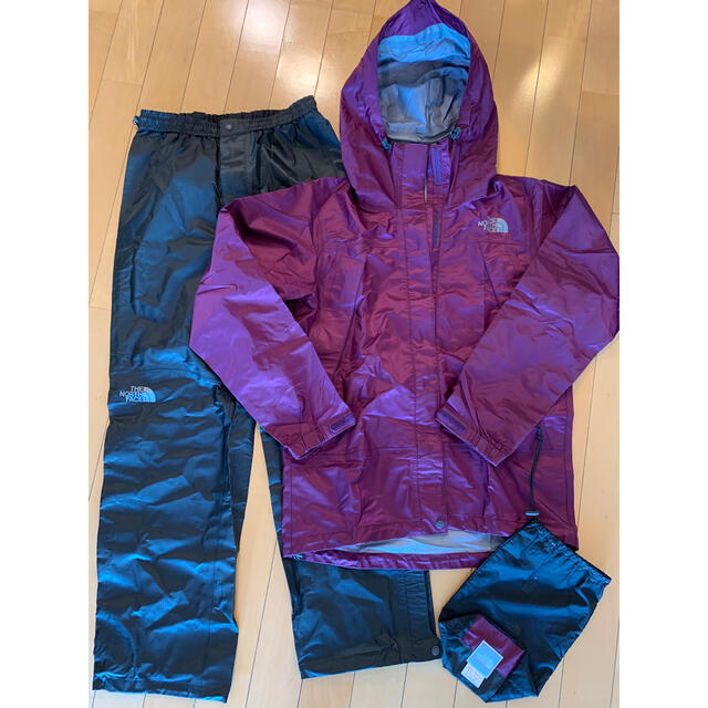 ザ・ノース・フェイス THE NORTH FACE レインウェア 上下 収納袋付 