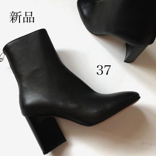 マルタンマルジェラ(Maison Martin Margiela)の新品/37 メゾン マルジェラ ブラック バックジップ ブーツ 足袋(ブーツ)