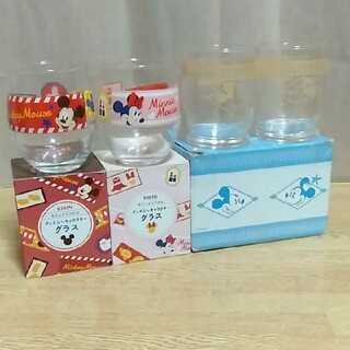 ディズニー(Disney)のDisney ミッキー＆ミニー　グラス（4P）(グラス/カップ)