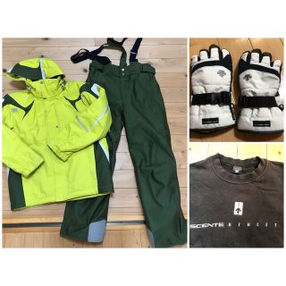 デサント(DESCENTE)の値下げ　美品　DESCENTEスキーウェア男性O・DESCENTEグローブO (ウエア)