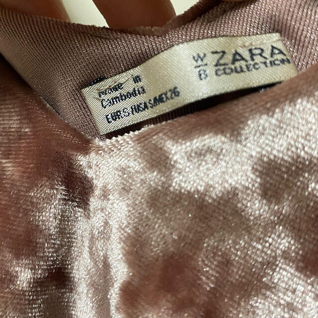 ZARA(ザラ)のZara  オープンショルダーベロアトップス レディースのトップス(その他)の商品写真