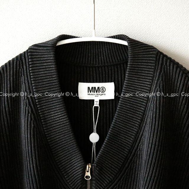 Maison Martin Margiela(マルタンマルジェラ)のMM6 ウォッシュド ジップ ニット カーディガン オーバーサイズ レディースのトップス(ニット/セーター)の商品写真