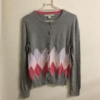 トミーヒルフィガー(TOMMY HILFIGER)のTOMMY HILFIGER トミーヒルフィガー　アーガイルカーディガン　S(カーディガン)