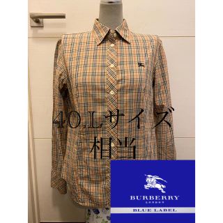 バーバリーブルーレーベル(BURBERRY BLUE LABEL)のBURBERRY ブルーレーベル　ノバチェックシャツ　三陽商会　40サイズ(シャツ/ブラウス(長袖/七分))