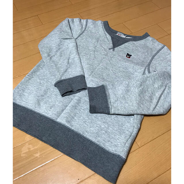 DOUBLE.B(ダブルビー)のDＯＵＢＬＥ_Ｂ最終値下げ定番トレーナー　グレー　１４０ キッズ/ベビー/マタニティのキッズ服男の子用(90cm~)(Tシャツ/カットソー)の商品写真