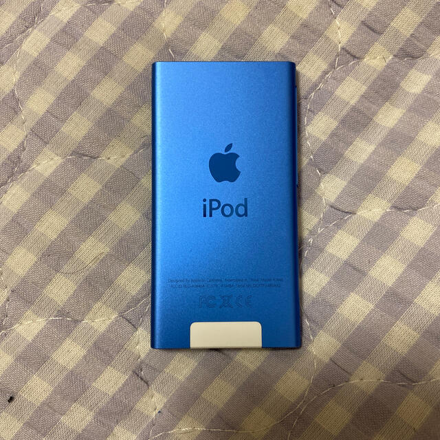 Apple(アップル)のiPod nano ブルー　16GB スマホ/家電/カメラのオーディオ機器(ポータブルプレーヤー)の商品写真