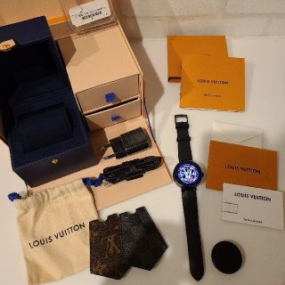 ルイヴィトン(LOUIS VUITTON)のルイヴィトン　タンブールホライゾン　ブラック　スマートウォッチ(腕時計(デジタル))