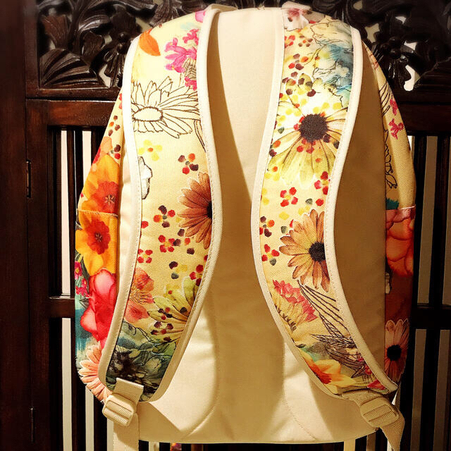 濃いピンク系統 アディダス オリジナルス 花柄 リュック バッグパック
