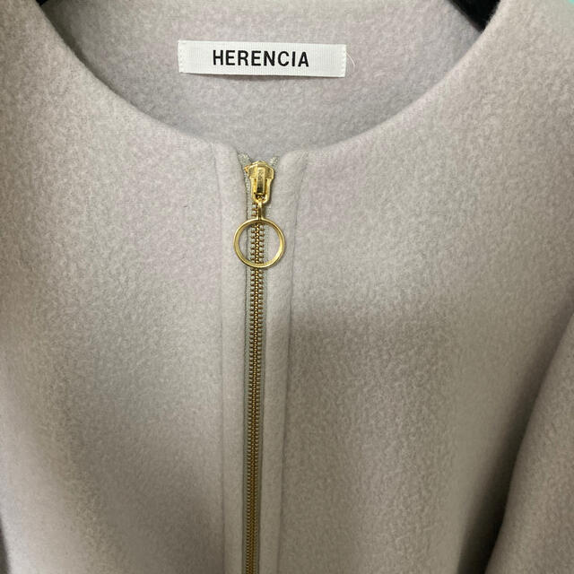 最終価格★HERENCIA ジャケットコート レディースのジャケット/アウター(ノーカラージャケット)の商品写真