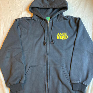 アンチヒーロー(ANTIHERO)の90s ANTI HERO logo printed zip up hoodie(パーカー)