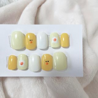 ゆるキャラネイル　ネイルチップ ハンドメイドのアクセサリー(ネイルチップ)の商品写真