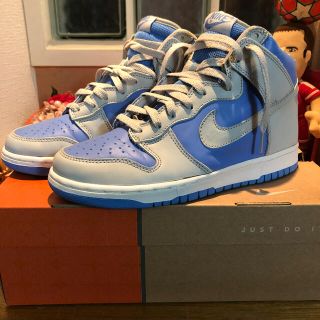 ナイキ(NIKE)のNIKE DUNK HIGH GREY UNIVERSITY BLUE 26.5(スニーカー)