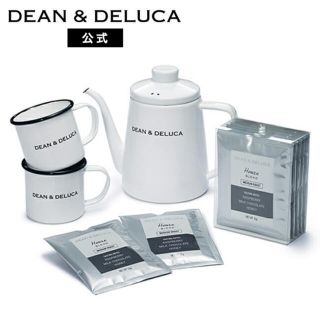 ディーンアンドデルーカ(DEAN & DELUCA)の【新品未開封】DEAN&DELUCA ホーローケトル&マグカップセット(調理道具/製菓道具)