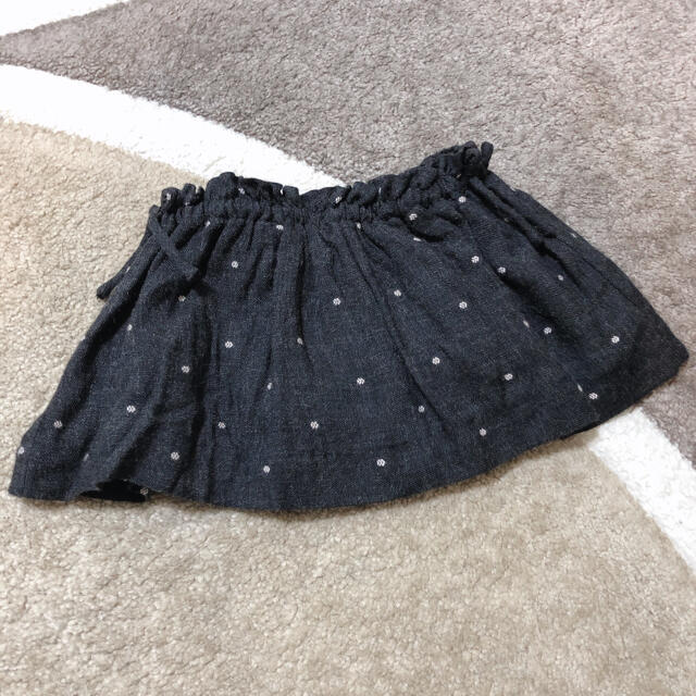 ZARA KIDS(ザラキッズ)のZARABaby サスペンダー付き ドット スカート♡  キッズ/ベビー/マタニティのベビー服(~85cm)(スカート)の商品写真